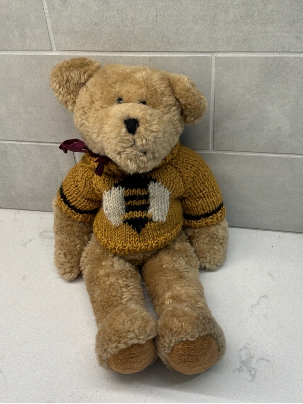 Vintage Boyds Bear With Bee Sweater Brown LTD Edition